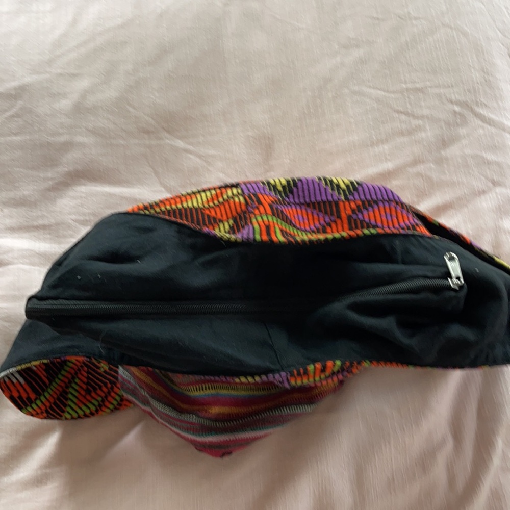 Colorful Tribal Bucket Hobo Boho bag 100% cotton - Picture 7 of 11